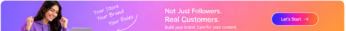 Not Just Followers. Real Customers. Let's Start